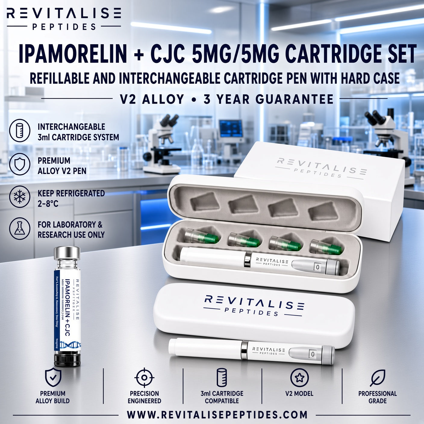 Ipamorelin + CJC 5mg/5mg V2 Pen-Set