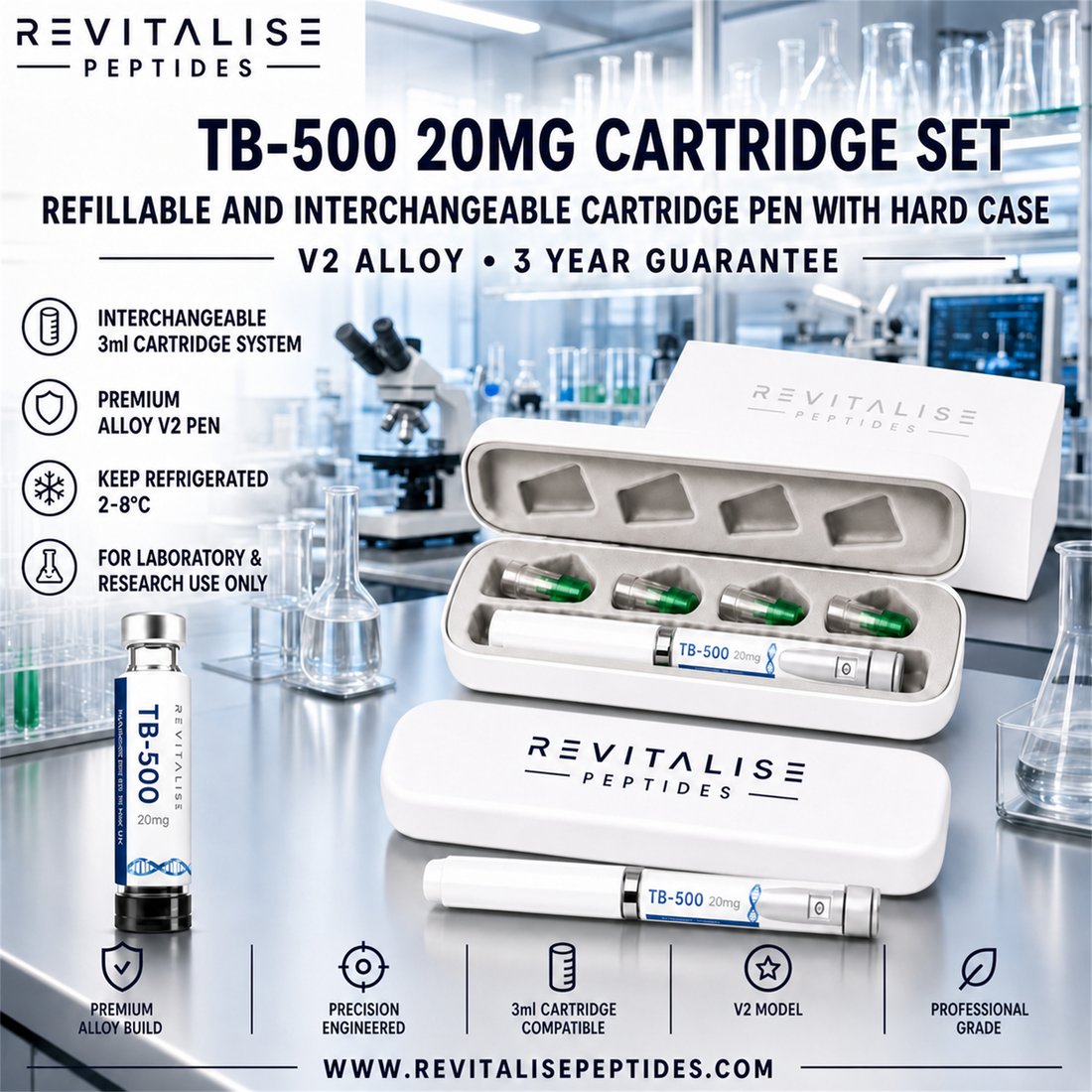 TB-500 20mg Cartridge Pen Set